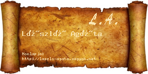 László Agáta névjegykártya
